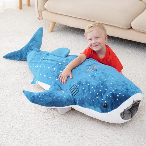 Giant Plush Whale Shark Stuffed Animal Pillow Toy V834