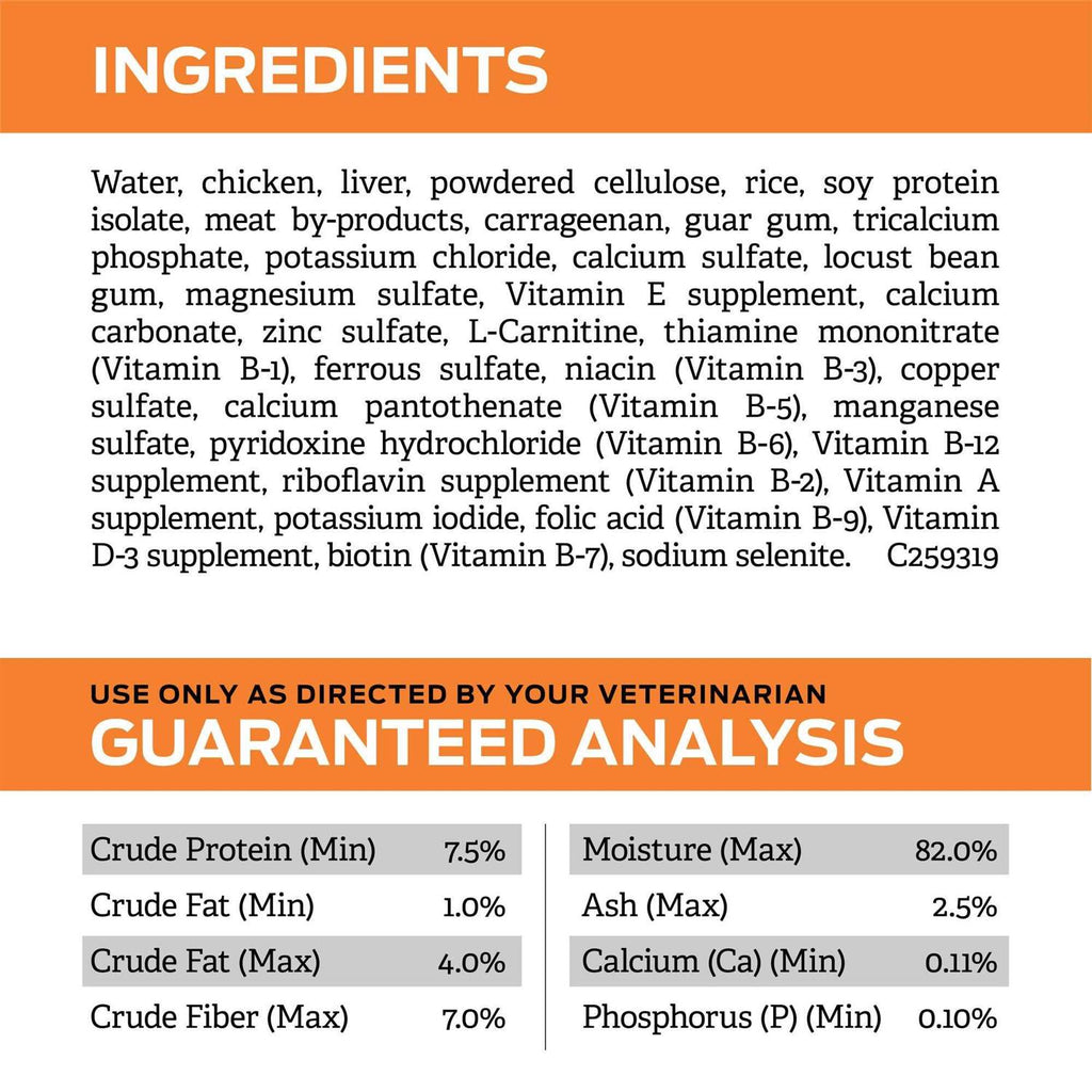 Overweight Management Formula Canned Dog Food D39102