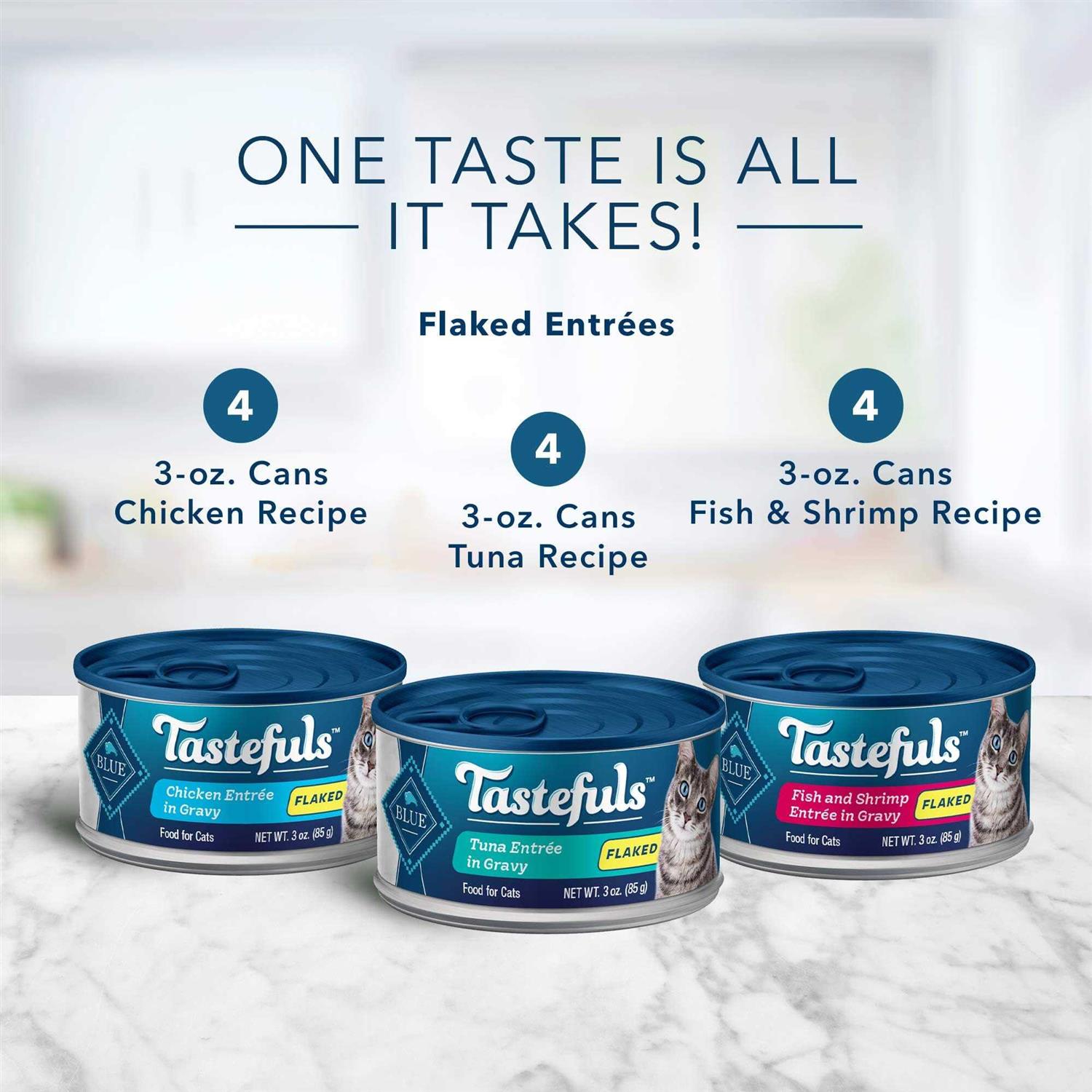 Wet Cat Food Flaked Variety Pack A29762