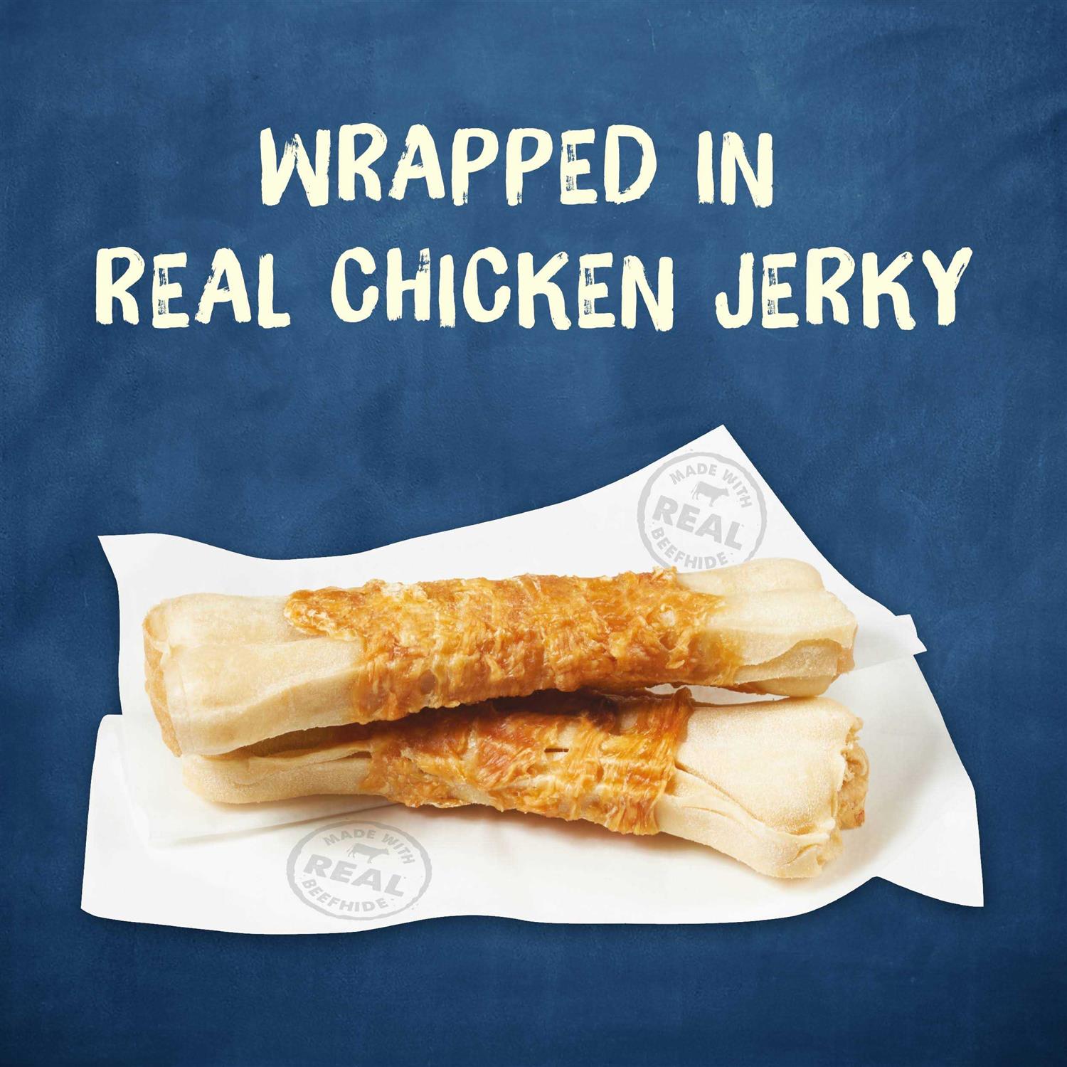 Beefhide & Chicken Dog Treats, 4 Count T7720