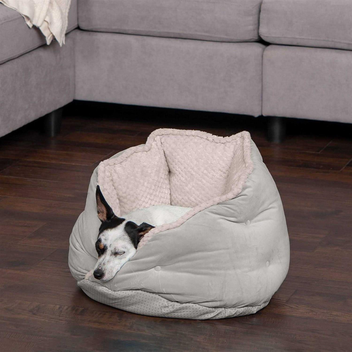 Calming Faux Fur Velvet Pet Bed Z1871