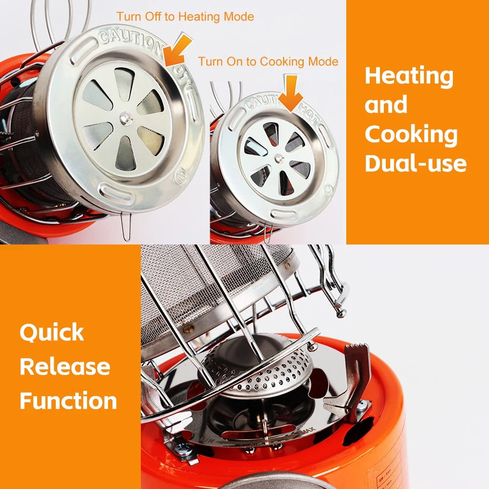 Outdoor Stove Heater 2000W Portable A6501