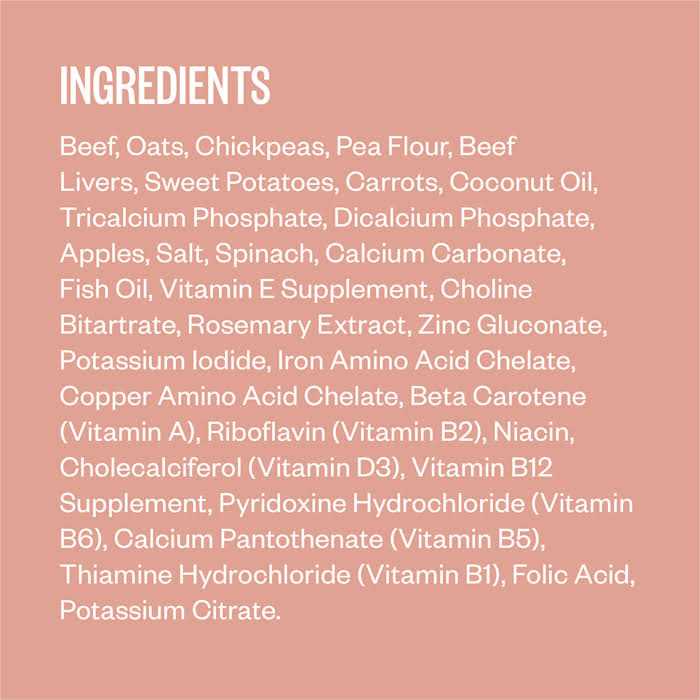 Baked Beef Dish with Sweet Potatoes Dry Dog Food E458856