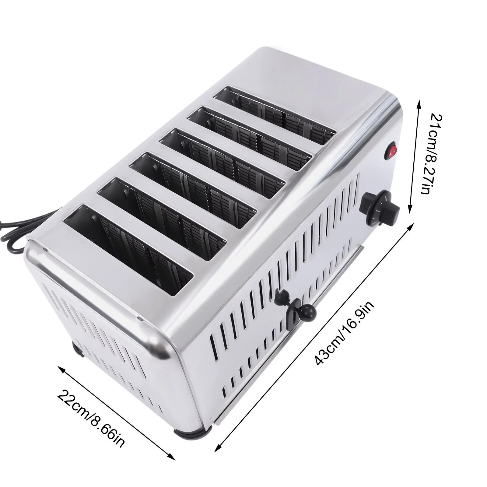 Commercial Restaurant Toaster, Stainless Steel Electric Bread Machine Z8451