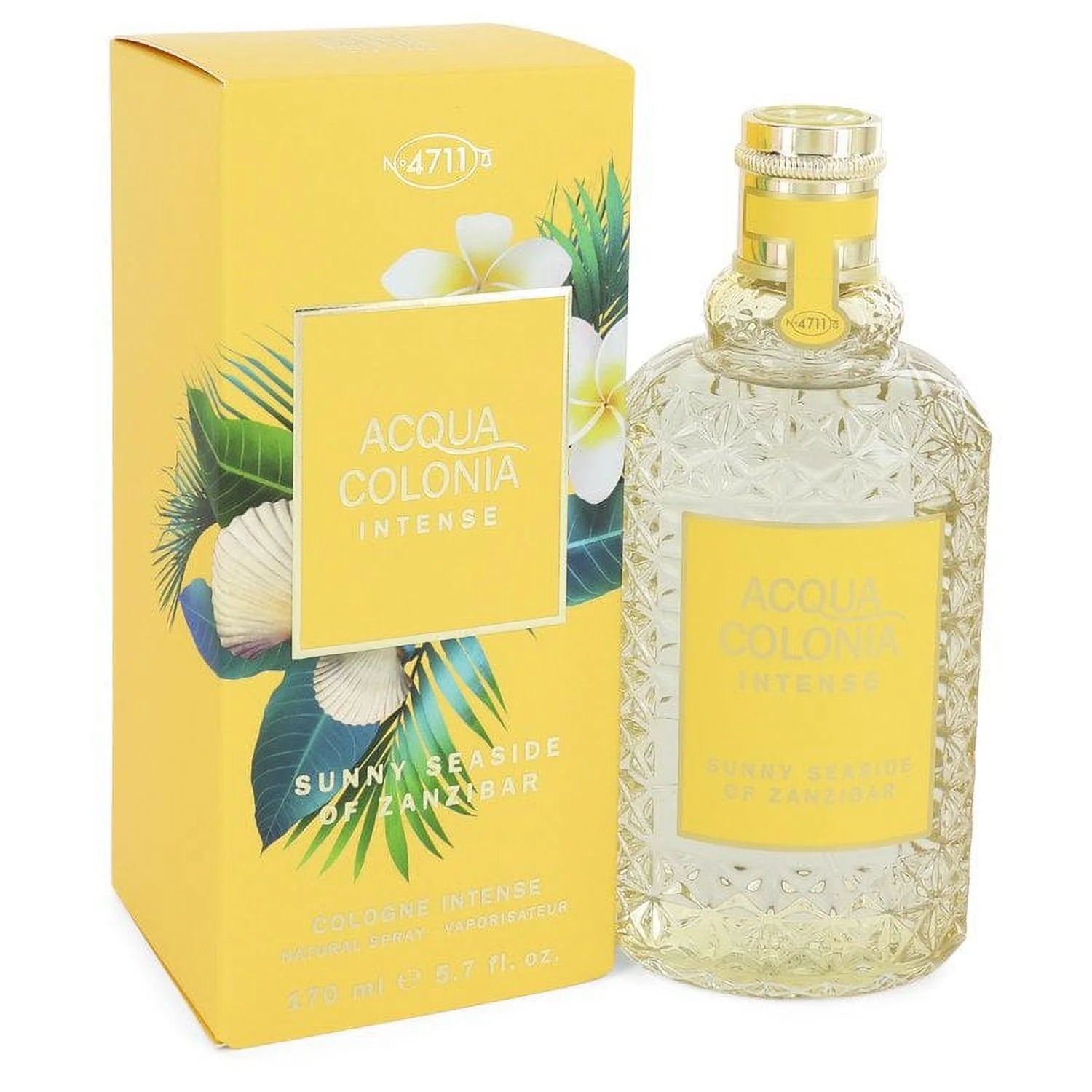 ( 2 Pack ) of 4711 Acqua Colonia Sunny Seaside of Zanzibar by 4711 Eau De Cologne Intense Spray (Unisex) 5.7 oz For Women