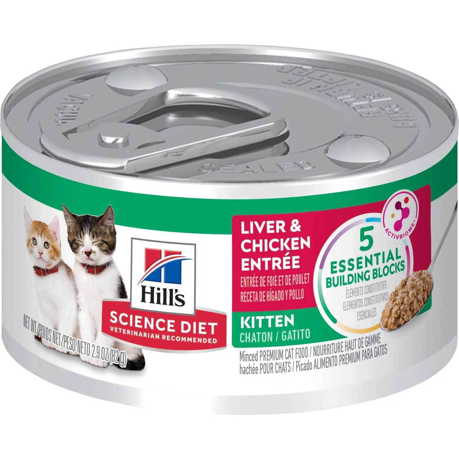 Hill's Science Diet Kitten Liver &amp; Chicken Entrée Canned Cat Food - Pet Supplies online store