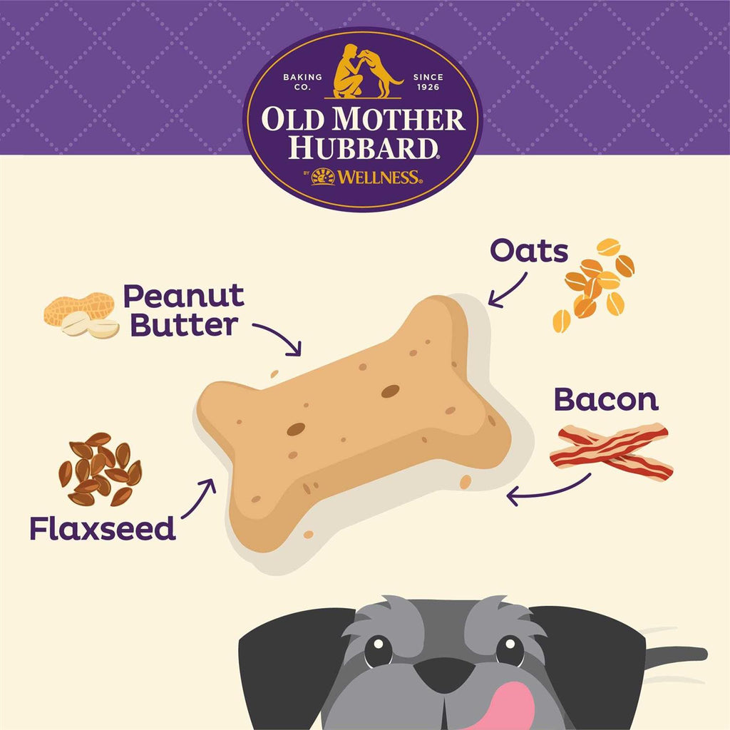 Peanut Butter & Bacon Baked Dog Treats Mini D6320
