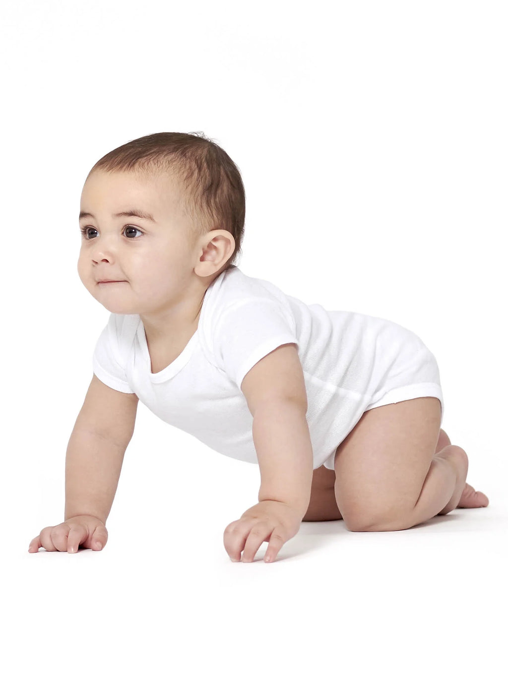 Cotton Rib Short Sleeve Bodysuits, 8-Pack, Newborn-24 Months R7656