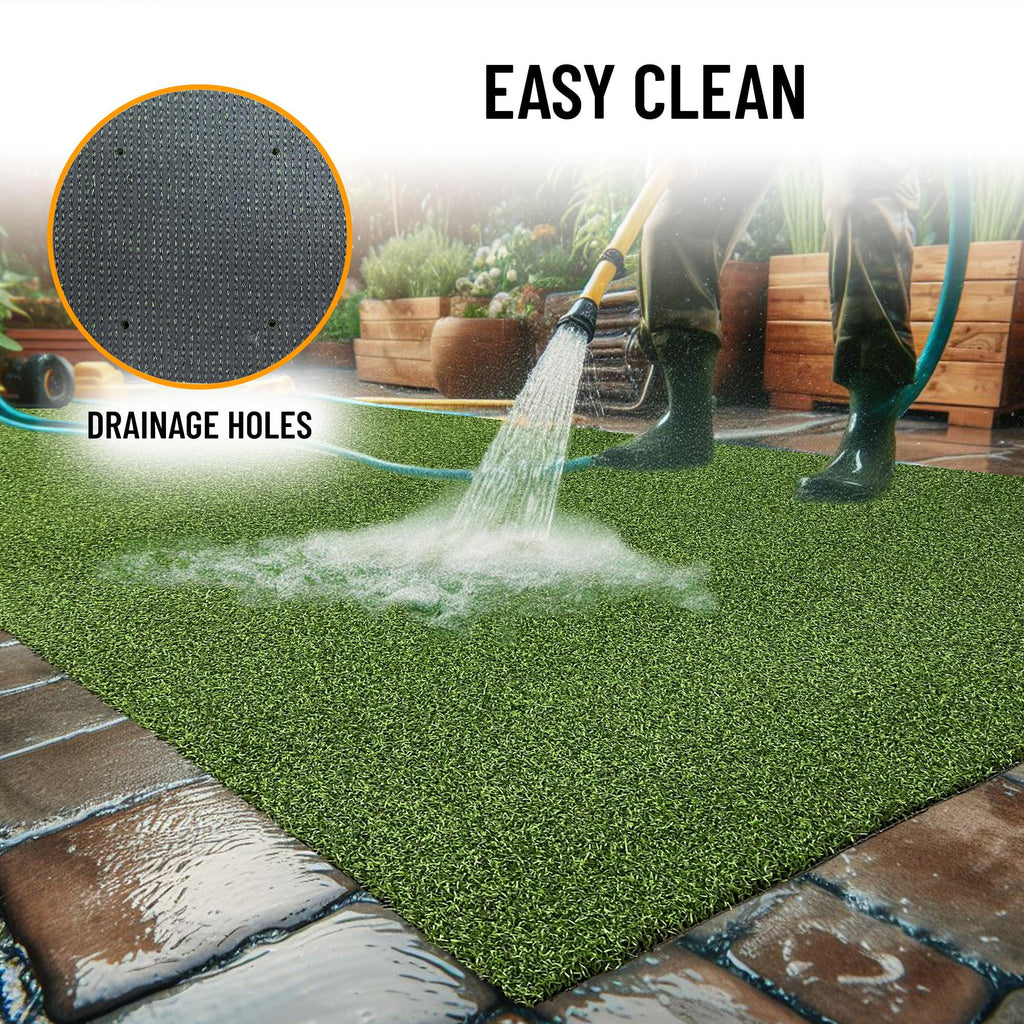 Artificial Turf Golf Hitting Mat Indoor Outdoor Fake Grass Runner Rug P82449