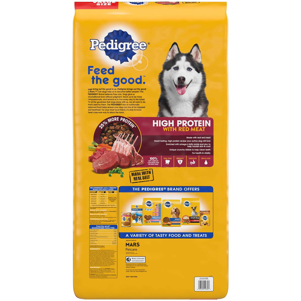 High Protein Adult Dry Dog Food Beef and Lamb X96368