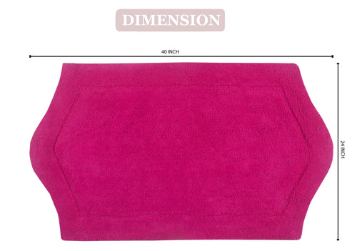 100% Cotton Tufted Bath Rug, Non-Slip Plush, Machine Washable, 24x40 F36078