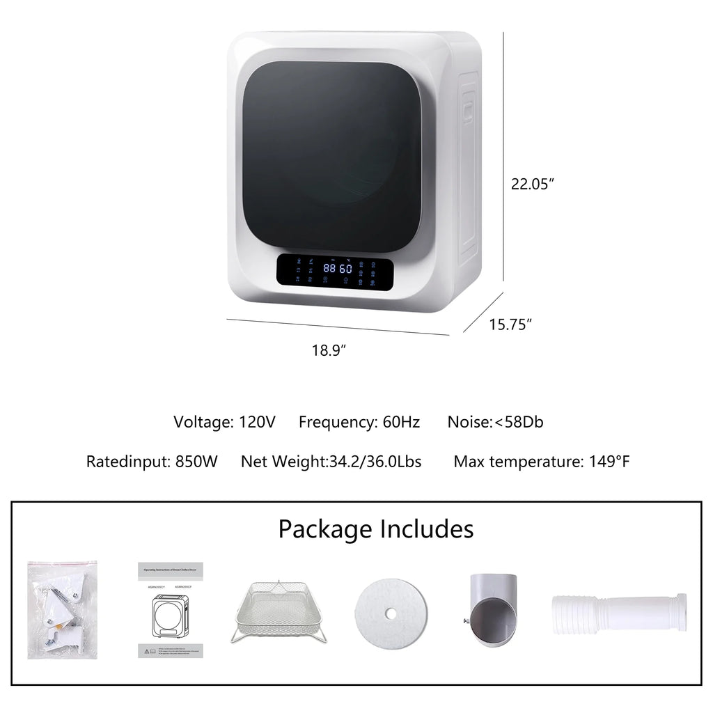 Portable Mini Cloth Dryer, Electric Laundry Dryer for Home D715