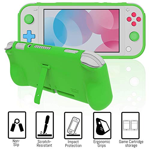 Switch Lite Accessories Bundle with Case, Screen Protector, USB Cable, Games Holder, Grip Case, Headphones, Thumb-Grip Pack K6558
