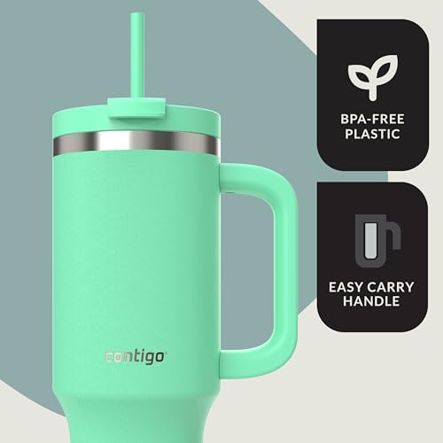 40oz Stainless Steel Vacuum Insulated Tumbler, Leak-Proof, Cold for 29 Hours O99583