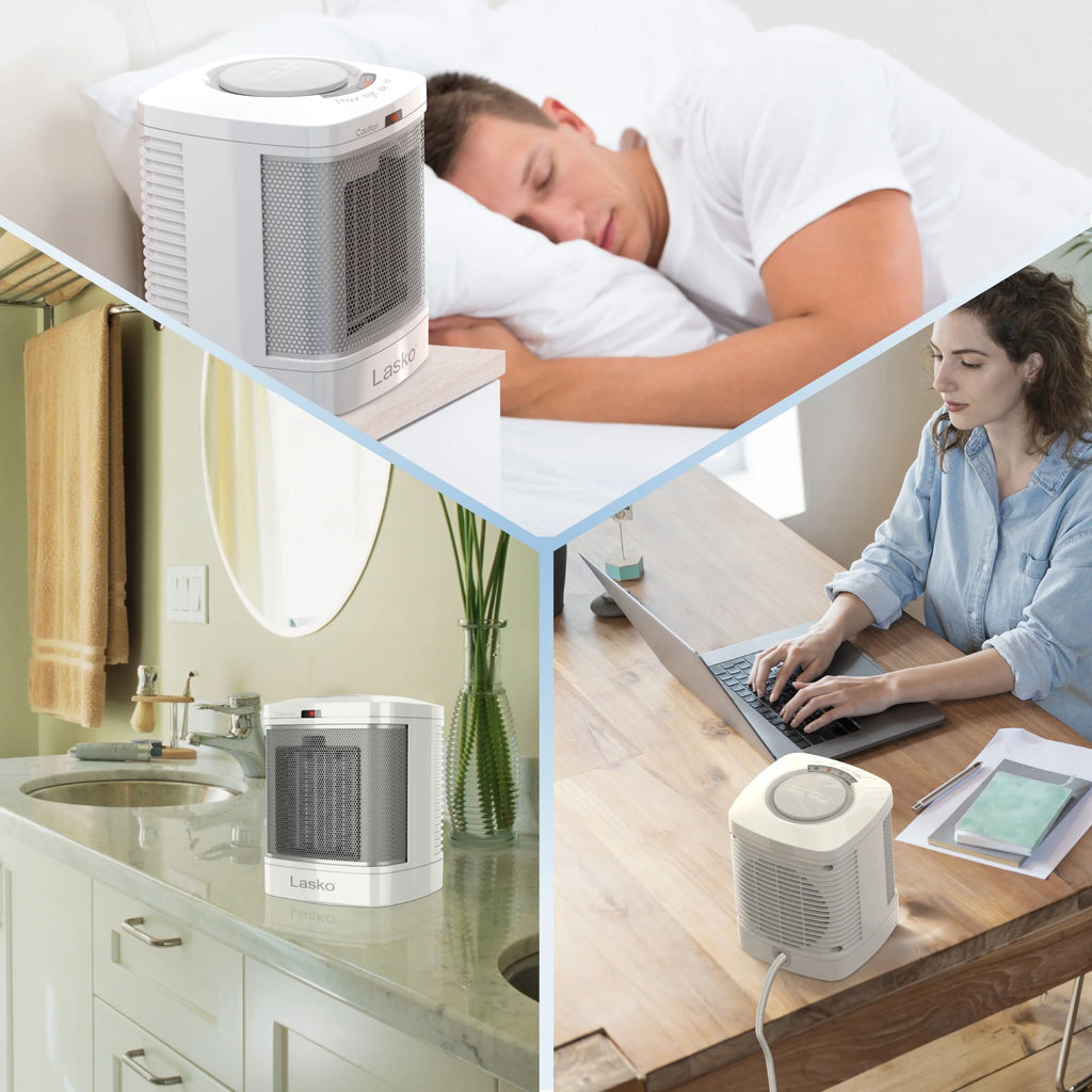 Bathroom Space Heater with Timer, White N224227