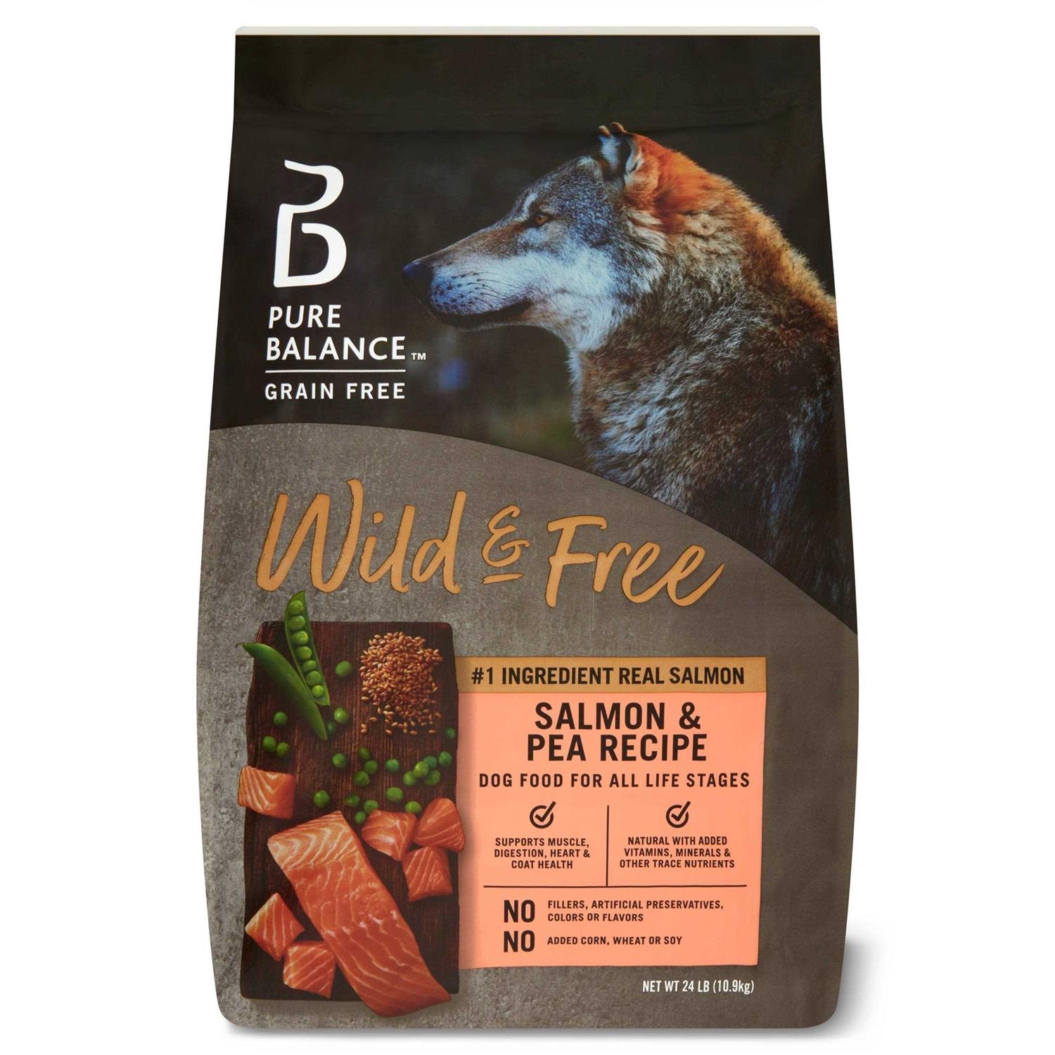 Pure Balance Wild &amp; Free Salmon &amp; Pea Recipe Dry Dog Food - Pet Supplies online store
