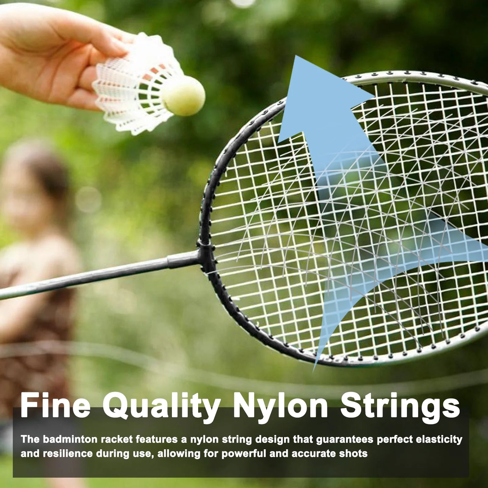 Badminton Racquet Set for 2 Players, Lightweight Y879331