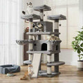 Amolife 68 Inch Cat Tower Multi-Level / X-Large Cat Tree King with Scratching Posts Kitty Pet Play House - Pet Supplies online store