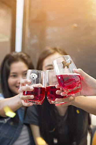 Dog Wine Charms for Stemless Glasses, Set of 6 C945