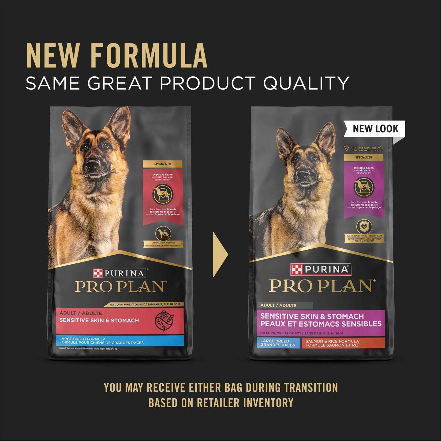 Sensitive Skin & Stomach Salmon Dry Dog Food, 34 lb B756265