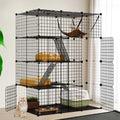 Dextrus 4-Tier Cat Cage Cat Hammock Large Metal Wire Cat Kennel DIY Cat Playpen Perfect - Pet Supplies online store