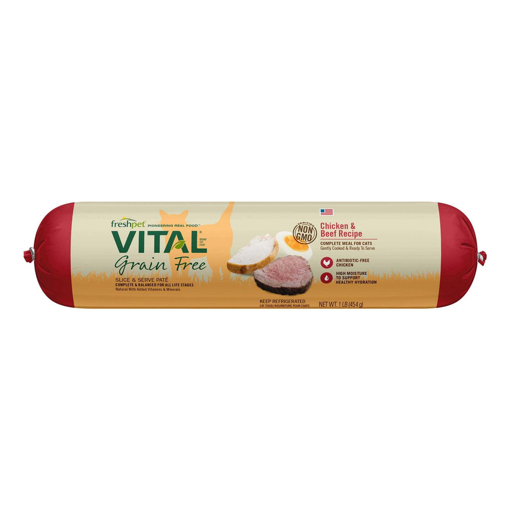 Freshpet Vital Grain-Free Chicken &amp; Beef Fresh Cat Food - Pet Supplies online store