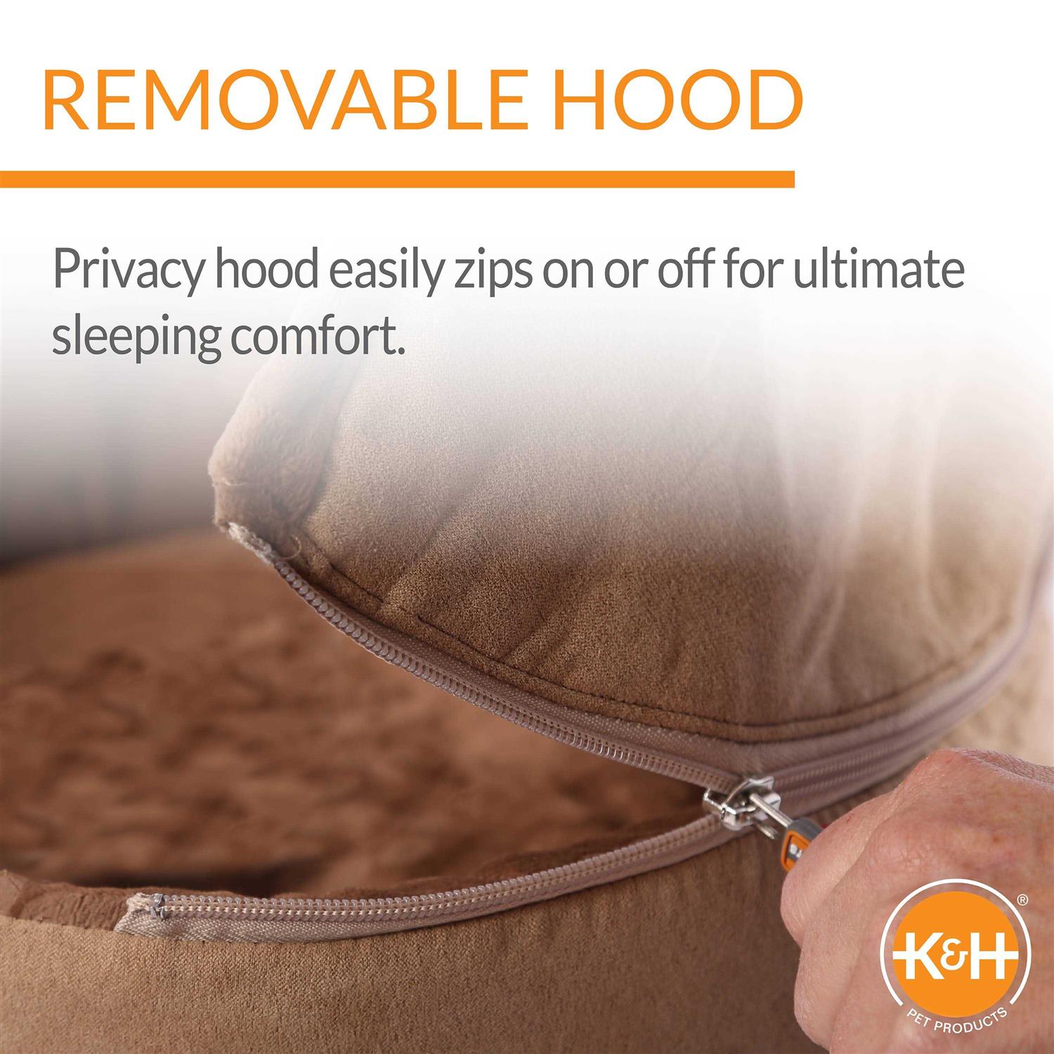 Self-Warming Hooded Kitty Bed M8581