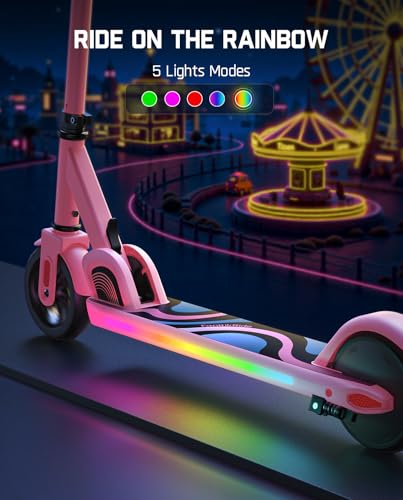 Electric Scooter for Kids, Adjustable Handlebar, 3 Speed Modes K600