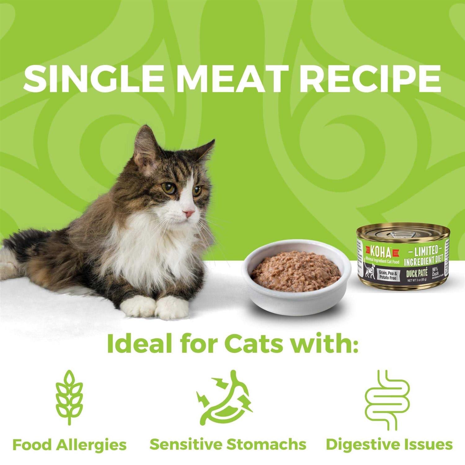 Duck Pate Wet Cat Food for Sensitive Stomachs F26963