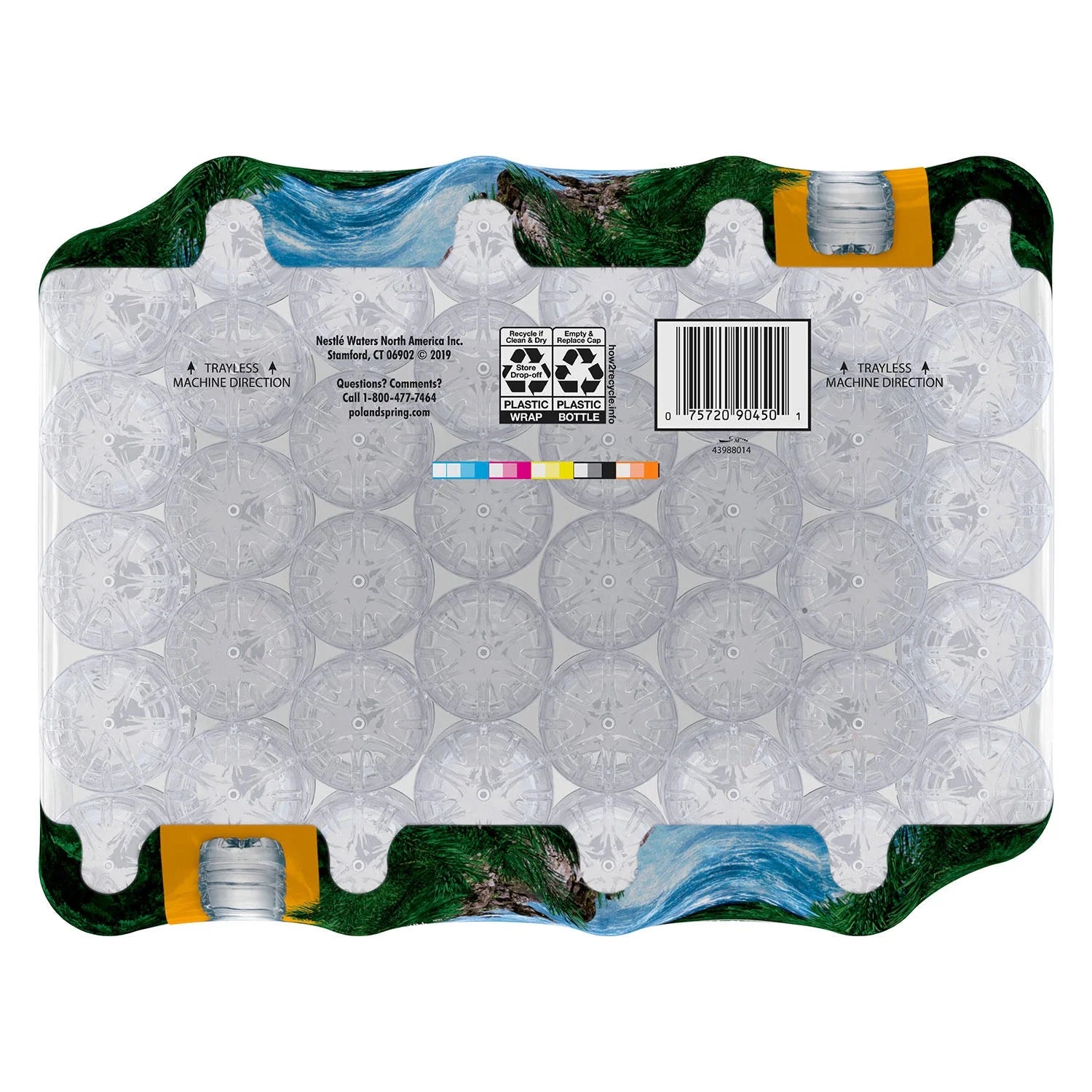 Natural Spring Water, 16.9 Fl Oz, 40 Count Bottles S303259