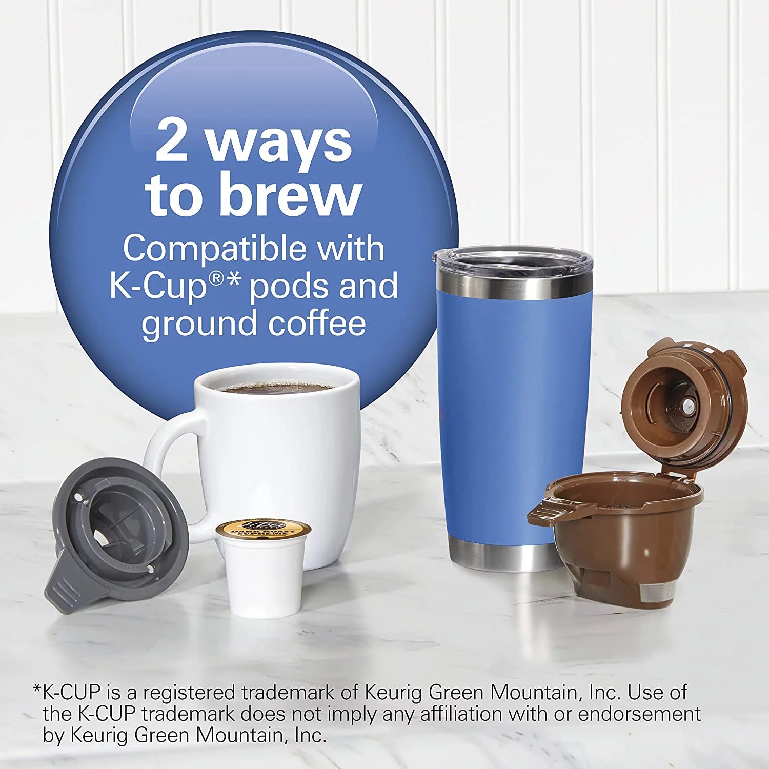 Single-Serve Coffee Maker with Removable 50 oz. Water Reservoir Y137