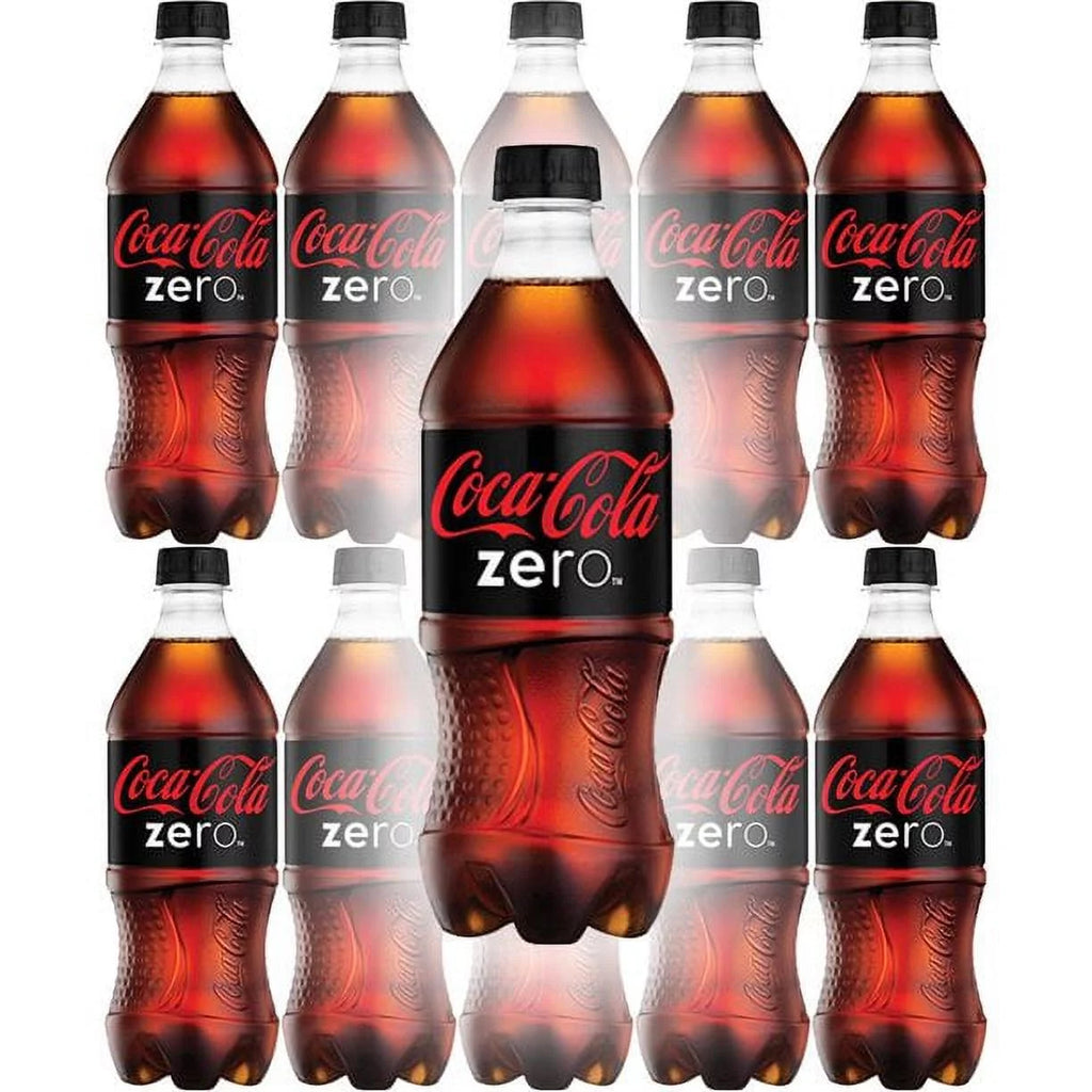 Coca-Cola Zero Sugar, 20 Fl Oz Bottle - Pack of 10