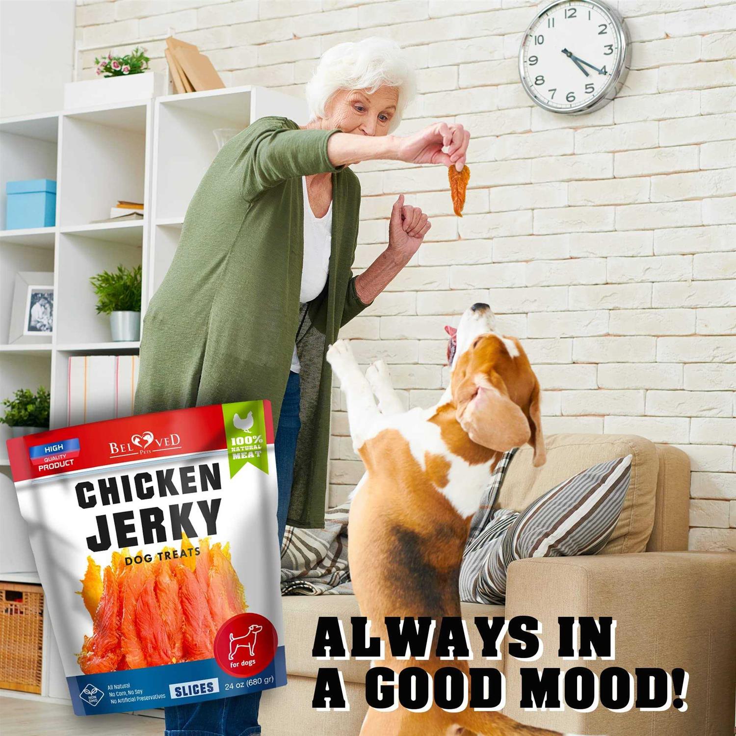Chicken Jerky Dog Treats 1.5 Lb Grain Free Y607
