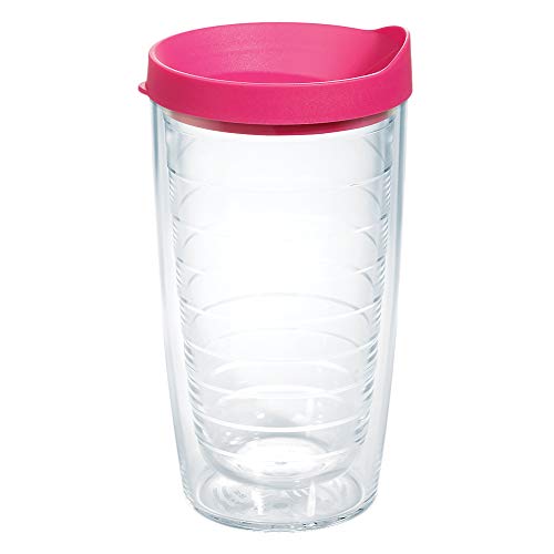 Double Walled Insulated Tumbler Travel Cup, 24oz 2pk, Blue Lid V78473