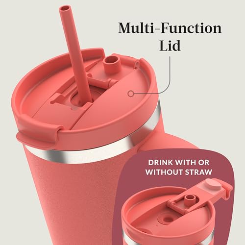 40oz Stainless Steel Vacuum Insulated Tumbler, Leak-Proof, Cold for 29 Hours O99583