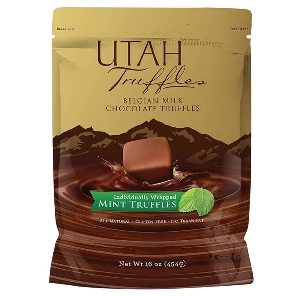 Mint Truffles - Belgian Milk Mint Chocolate Truffles 16 Oz Bag