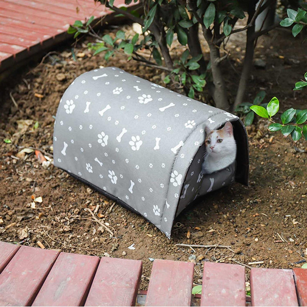 Outdoor Feral Cat House Winter Weatherproof Foldable Thicken Shelter F8432