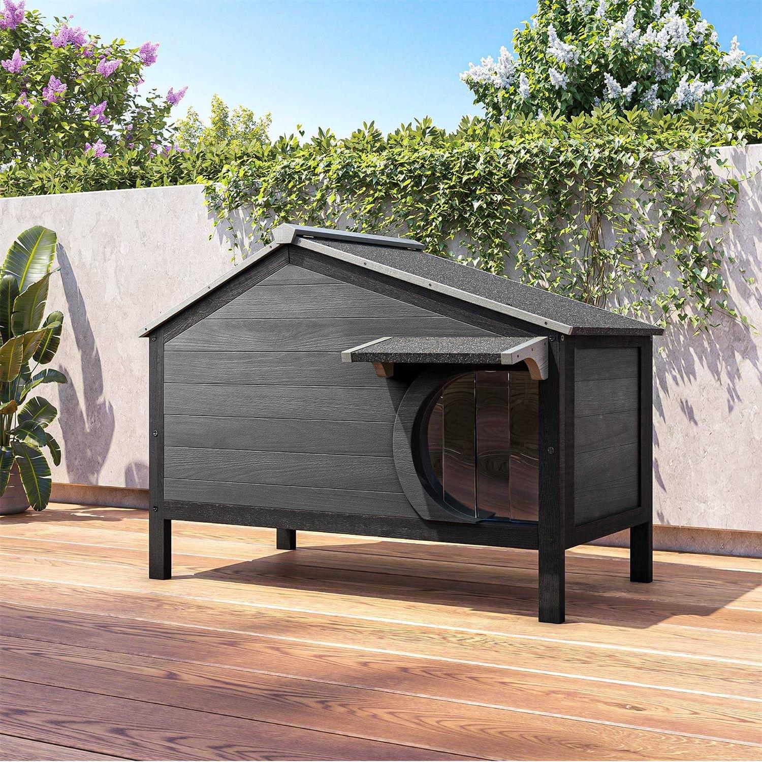 Outdoor Insulated Wooden Cat House W5599