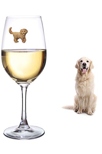Dog Wine Charms for Stemless Glasses, Set of 6 C945