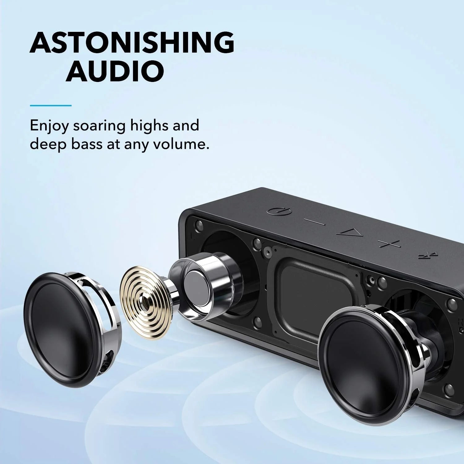 Portable Bluetooth Speaker, Waterproof, 24H Playtime P203