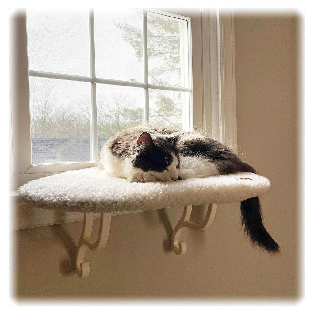 K&amp;H Pet Products Kitty Sill Cat Window Hammock Perch Unheated Soft Fleece 14 X 24 Inches - Pet Supplies online store