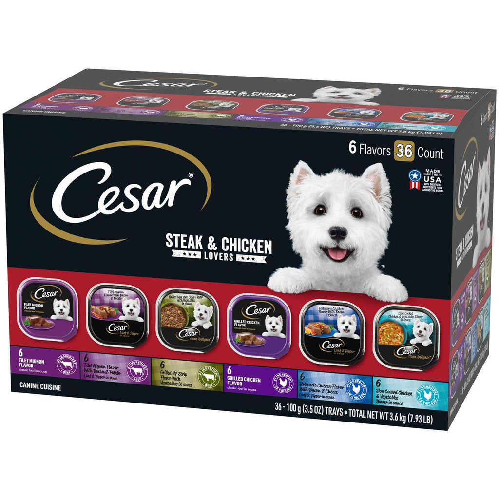 Steak & Poultry Variety Pack Dog Food Trays S5681