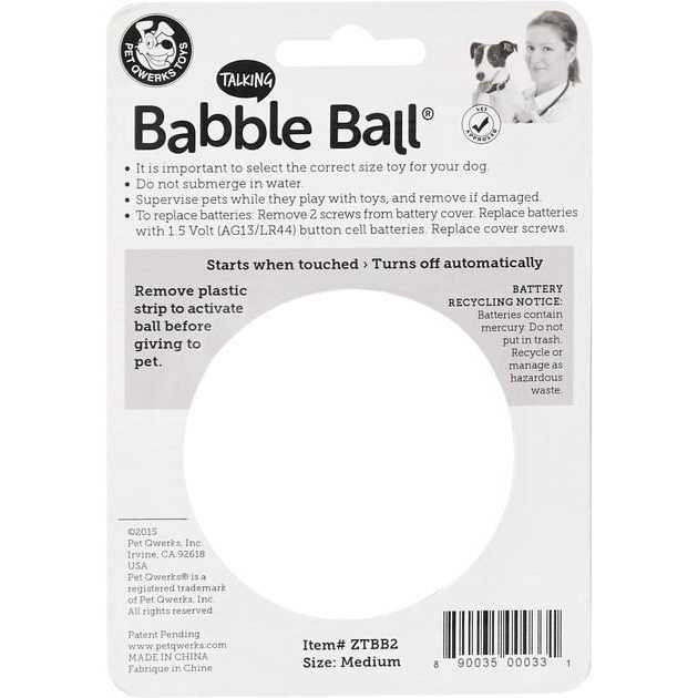 Talking Babble Ball for Pets X88283