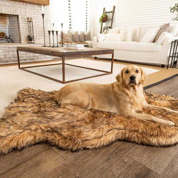 Orthopedic Dog Bed with Faux Fur F332