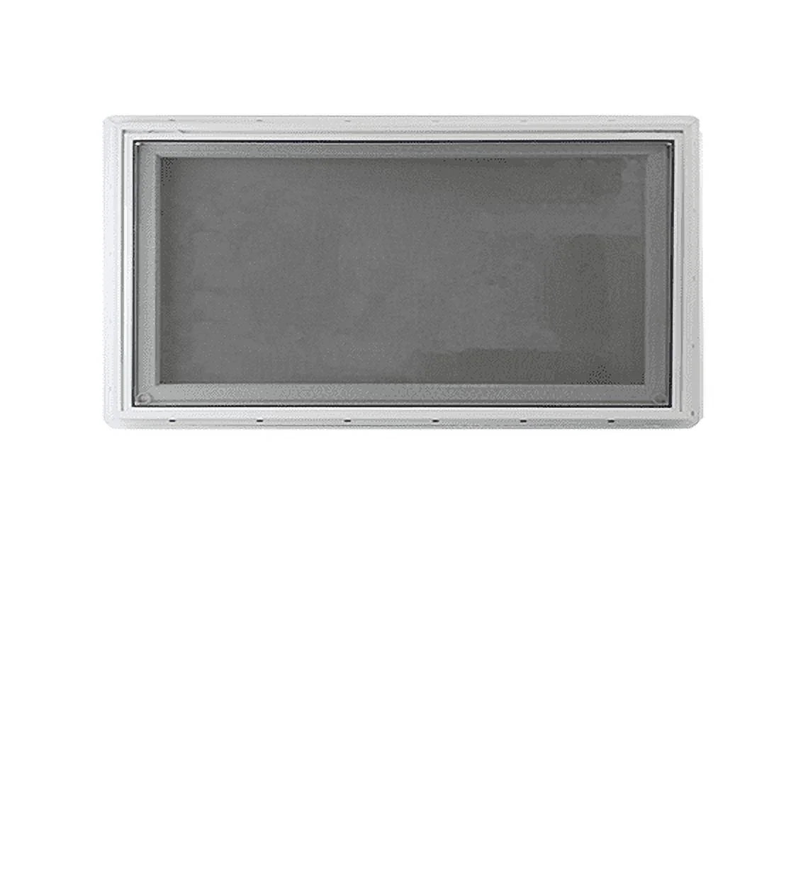 36" x 12" Inward Opening Awning Window Tempered Low-E Glass White Vinyl Frame Y7612