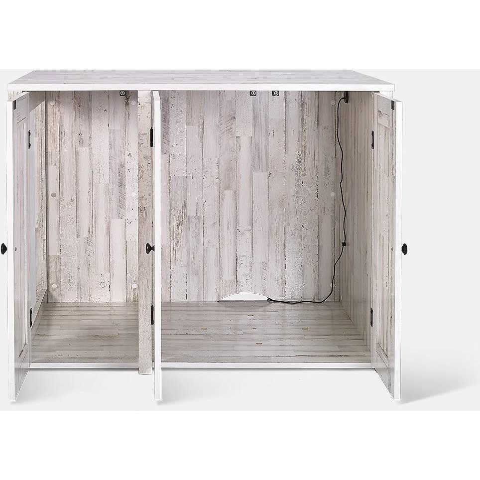 Cat Litter Box Cabinet with Cat Credenza J935