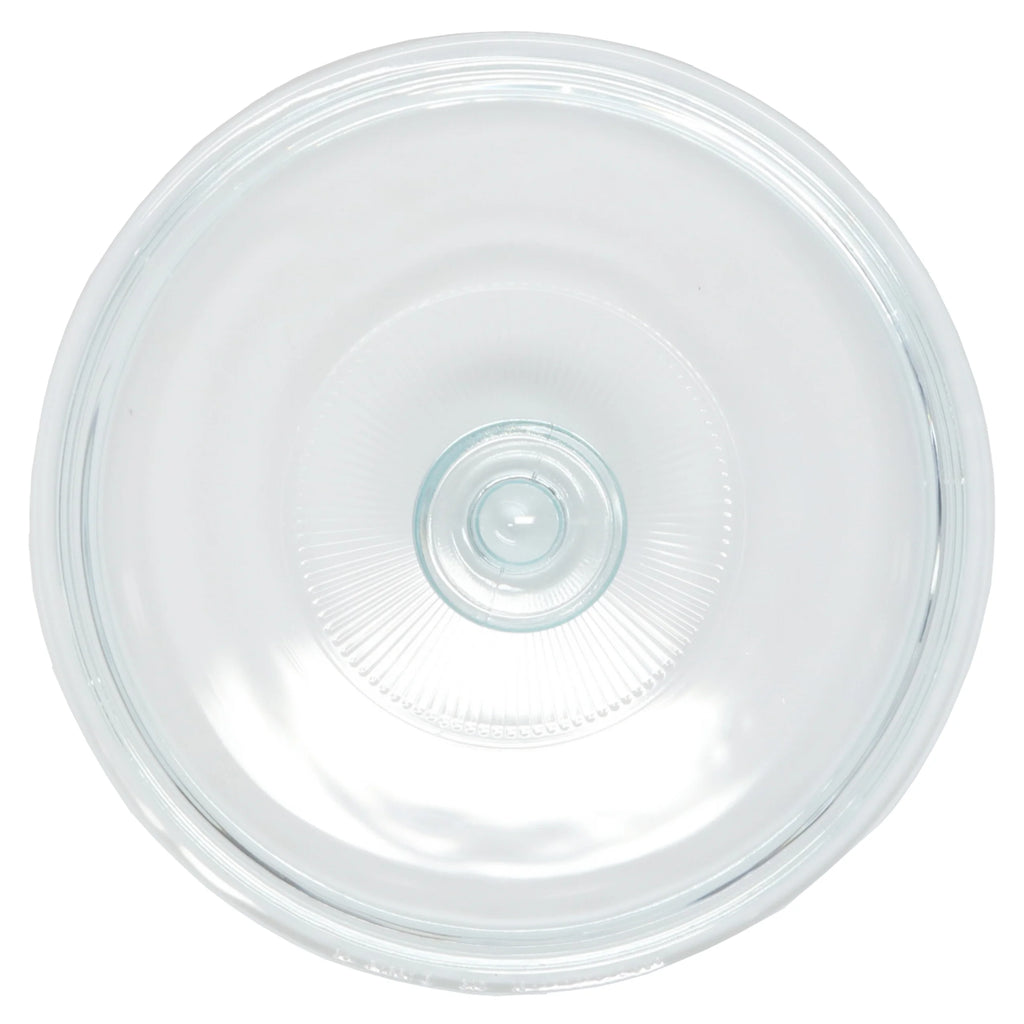 2.5qt Fluted Round Glass Lid (4-Pack) R619