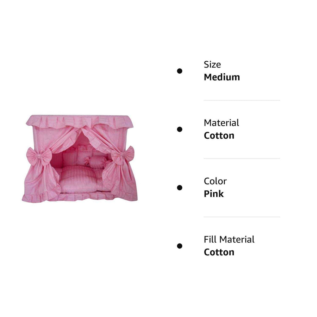 Pink Pet Dog Handmade Bed House with Candy Pillow A85010