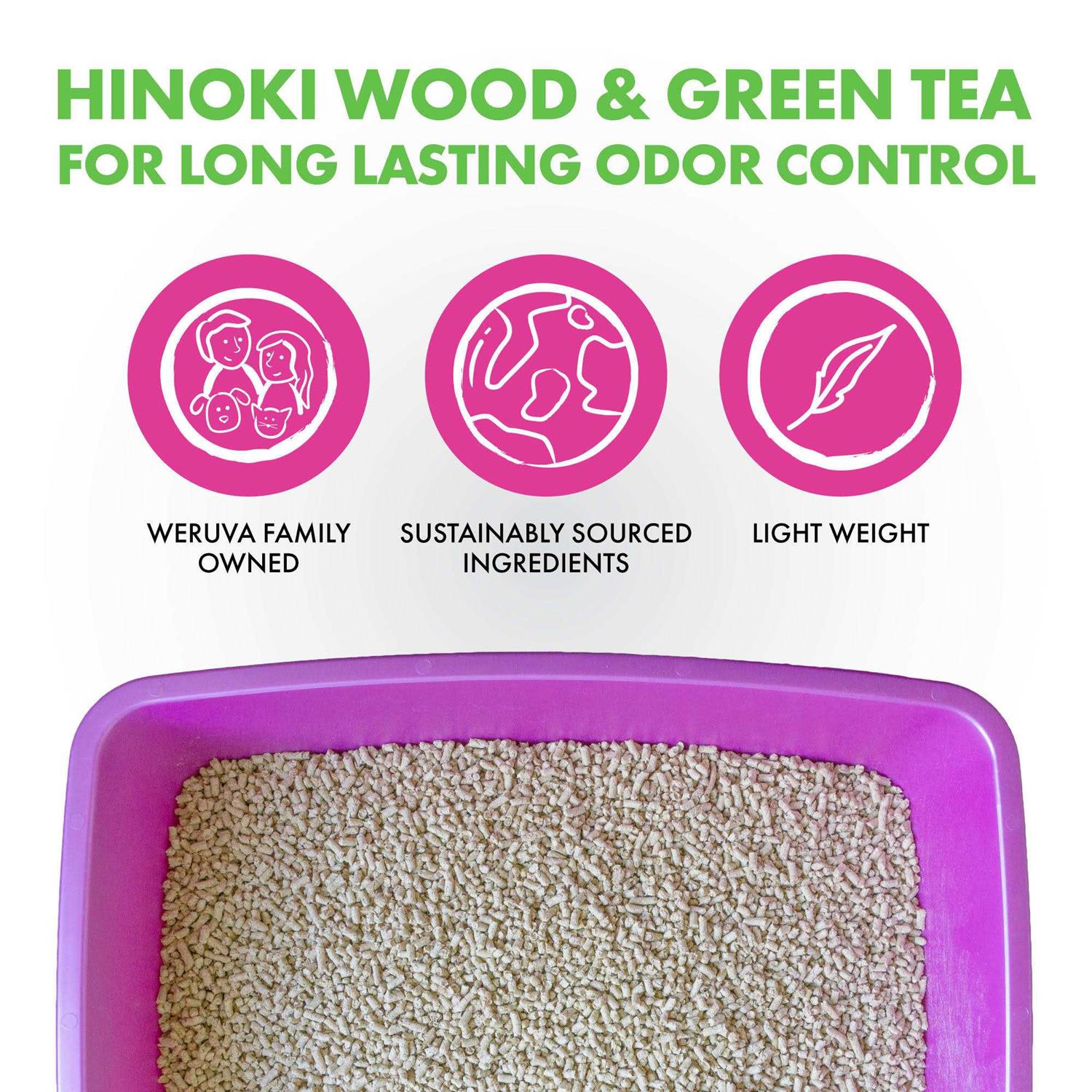 Green Tea Hinoki Wood Cat Litter J533829