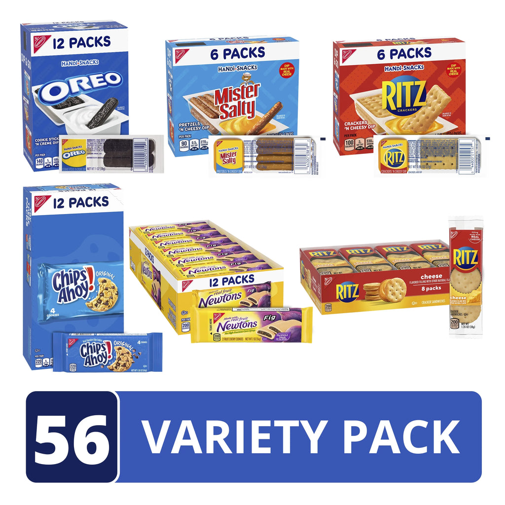 Sweet and Salty Snack Variety Pack, 56 Snack Packs S196